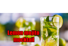 lemon mojito mocktail