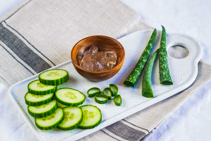 Cucumber and Aloe Vera Face Pack