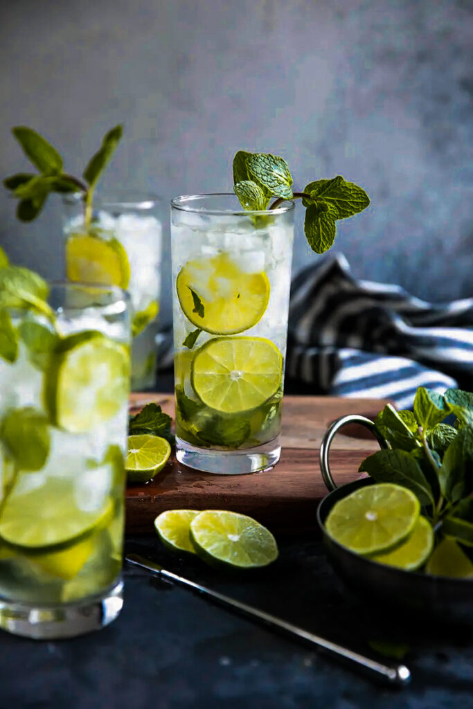 lemon mojito mocktail