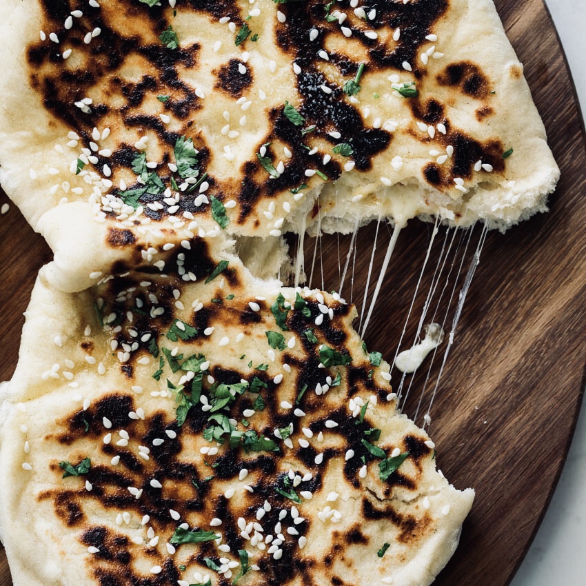 Cheese garlic naan Recipe