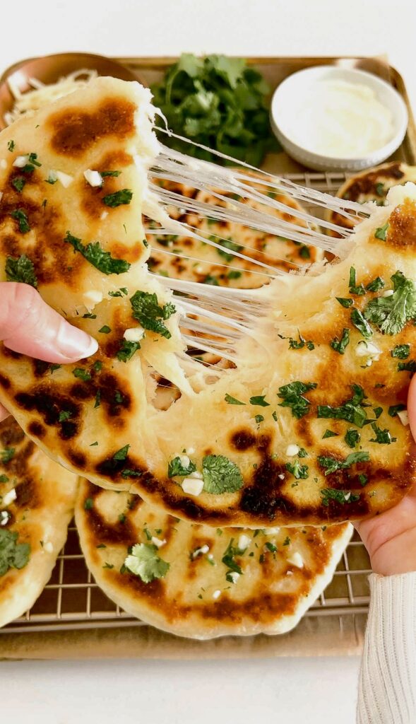 Cheese garlic naan Recipe