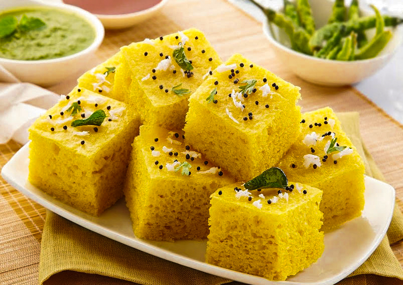 Khaman dhokla famous food of Gujarat