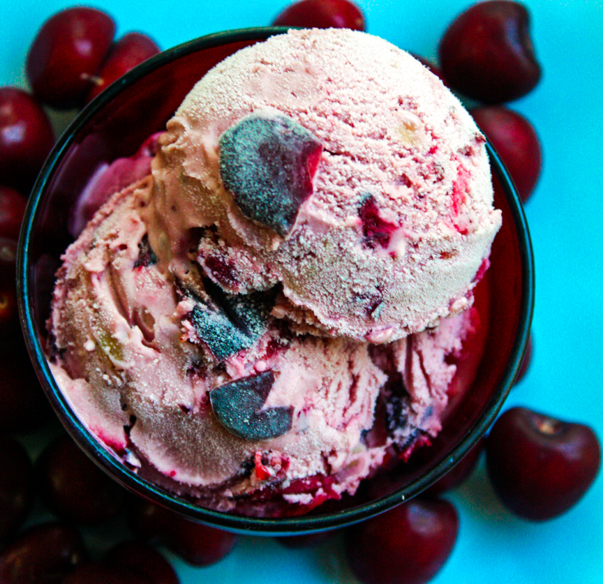 Marzipan Maraschino Cherry Ice Cream