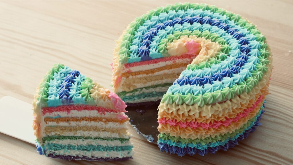 Rainbow cake Recipe