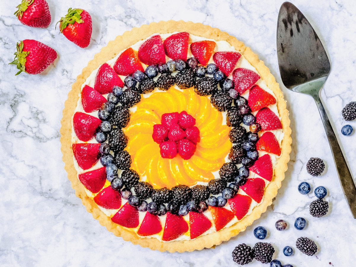 Fruit Tart Recipe | Just In 6 Easy Steps.