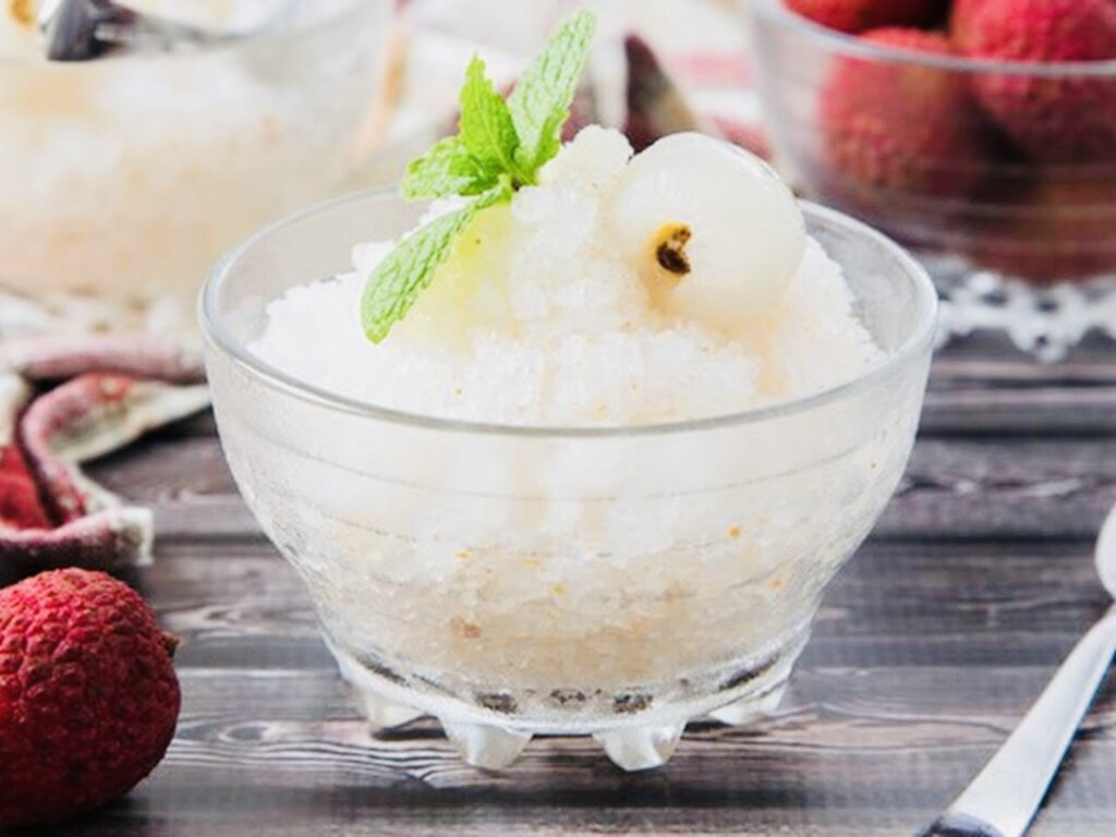 Lychee Granita Recipe | Just In 8 Easy Steps.