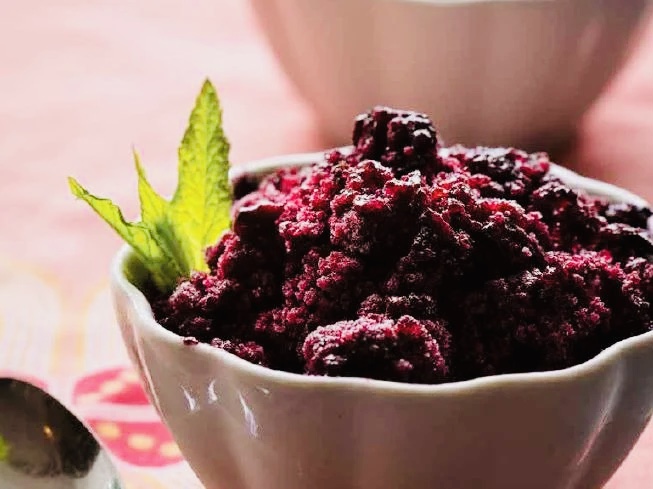 Mulberry Granita Recipe | Just In 8 Easy Steps.