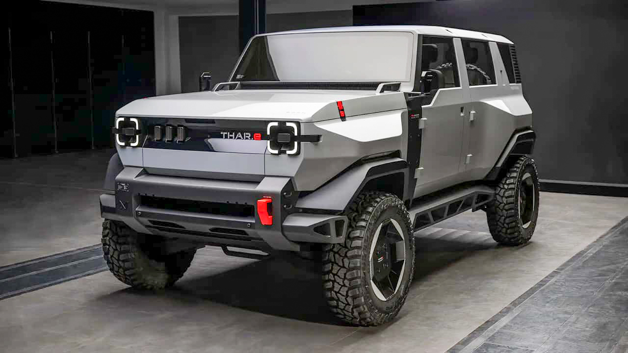 Mahindra Thar EV Images By Newszzers